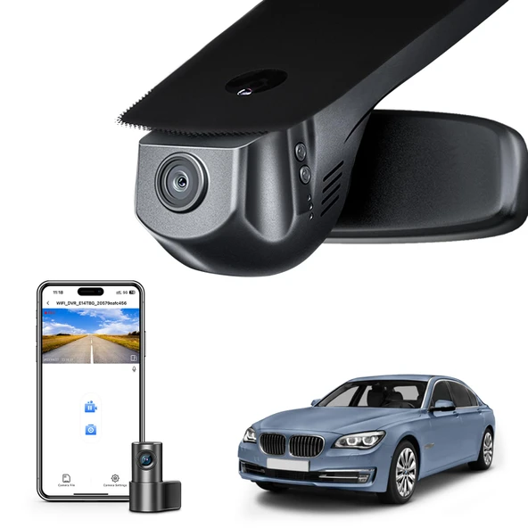 Mangoal Ön 4K ve Arka 1080p Çizgi Kam BMW 7 Serisi Gen5 F01 F02 F03 F04 2013 2014 2015 (Model A), OEM Stil, 2160P UHD Video, WiFi ve APP, 128 GB Kart ürün görseli 1