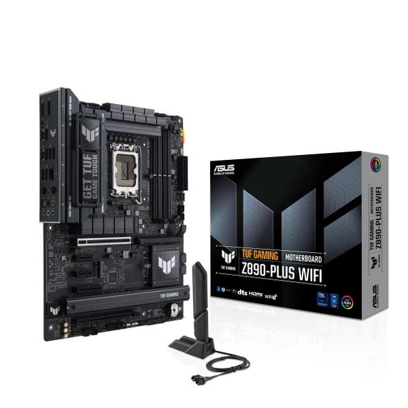 ASUS TUF Gaming Z790-Plus WiFi anakart soketi Intel LGA1700 (ATX, PCIe 5.0, DDR5 bellek, 4X M.2, HDMI, DisplayPort, WiFi 6, Aura Sync) ürün görseli 1