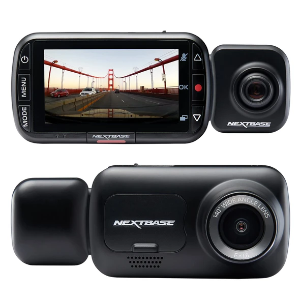 Nextbase® 222X Araç Kamerası Ön ve Arka Görüş Kamerası | Park modu 7/24 | Tam HD 1080p 30 fps | 2,5 inç ekran | 140 derece görüş açısı | Gece görüşü ve döngü kaydı | Tıkla ve Git Pro montajı ürün görseli 1