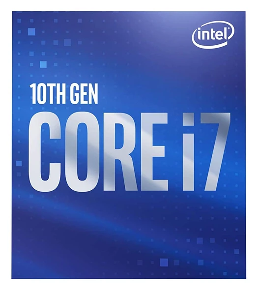 Intel Core i7-10700 masaüstü işlemci 8 çekirdek, 4,8 GHz'e kadar LGA 1200 (Intel 400 Serisi yonga seti) 65 W, BX8070110700 ürün görseli 1