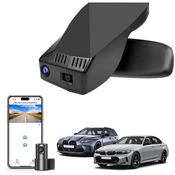 Mangoal Ön 4K ve Arka 1080p Çizgi Kam BMW 3 Serisi Gen7 G20 G21 G28 2020 2021 2022 2023 2024 Select 2019 M3 G80 G81 (Model A), OEM Stil, 2160P UHD Video, WiFi ve APP, 128 GB Kart ürün görseli 1