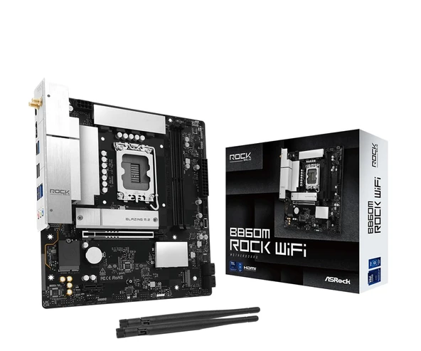 B860M Rock Wifi 1851 mATX HDMI/DP DDR5 ürün görseli 1