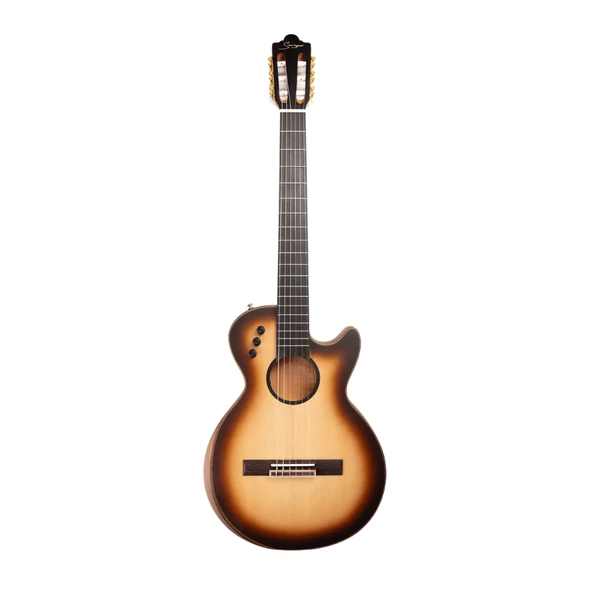 SMIGER LE-C1 SB 40" İNCE KASA KESİK ELEKTRO KLASİK GİTAR SUNBURST ürün görseli 1