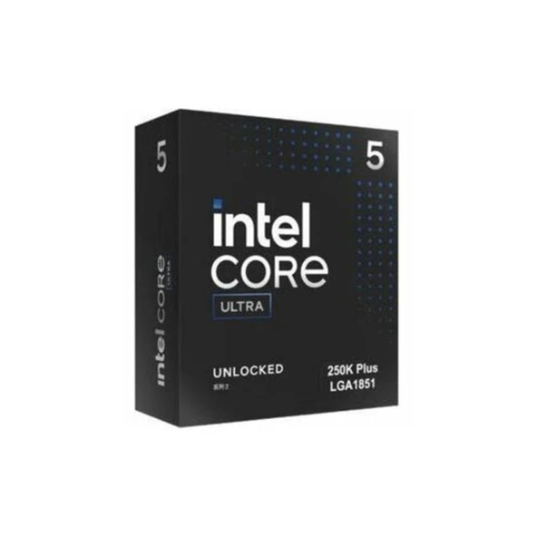 Intel Ultra 5 İşlemci 250K Plus 18 çekirdek (6 P + 12 E) 5,3 GHz'e kadar ürün görseli 1