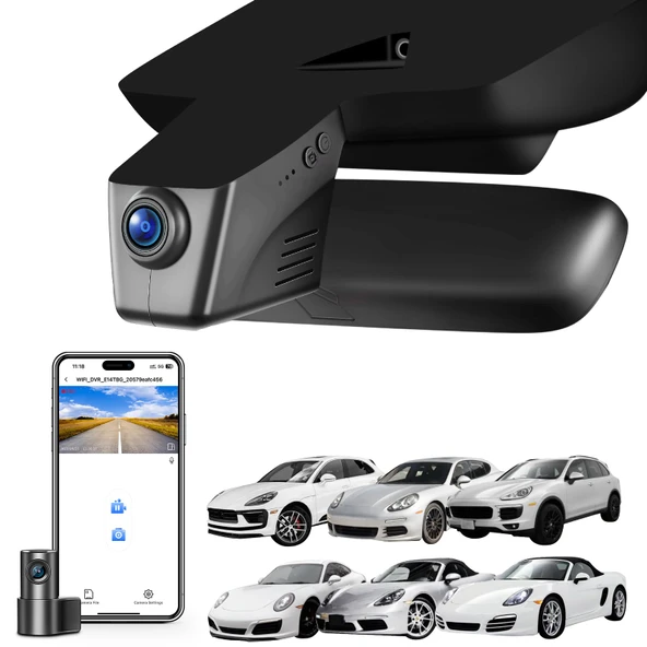 Porsche Cayenne(E2 92A) 2011-2018, Macan 2015-2026, 911(991) 2011-2019, Panamera(970) 2010-2016, Boxster/Cayman(981) 2013-2016, 718 için 4K Araç Kamerası Boxster/Cayman/Spyder(982) 2017-2025(Model B) ürün görseli 1
