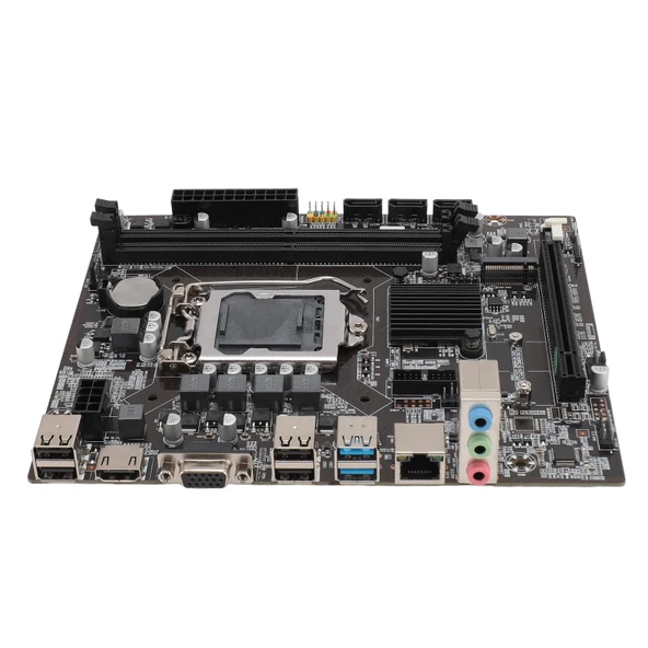 Bewinner MATX Anakart, Çift DDR4 2133MHz Bellek, 32GB/s Veri Aktarım Hızına Sahip M.2 Bağlantı Noktası, 6-9. Nesil I3 I5 I7 Celeron Pentium İşlemciler için (2 adet 16GB ile) ürün görseli 1