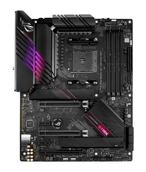 ASUS ROG Strix B550-XE Gaming WiFi anakart soketi Ryzen AM4 (ATX, AMD B550, PCIe 4.0, WiFi 6, SATA 6Gbit/s, USB 3.2, Aura Sync) ürün görseli 1