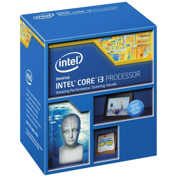 Intel BX80646I34130 çift çekirdekli işlemci (3,4 GHz, 3 MB L3 önbellek, 54 watt) ürün görseli 1