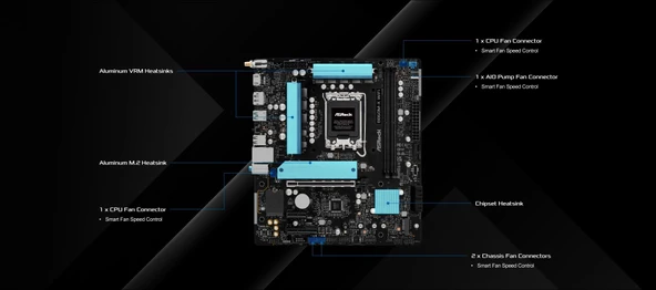 MB ASRock Intel 1851 B860M-X WiFi - Resim 4