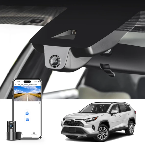 mangoal Ön 4K ve Arka 1080p Çizgi Kam Özel Toyota RAV4 ve RAV4 Hibrit 2022 2023 2024 (Model B) Havalandırma Deliği ile,LE Limited SE Adventure XLE Premium XSE,OEM Görünüm,UHD 2160P Video,128GB Kart ürün görseli 1