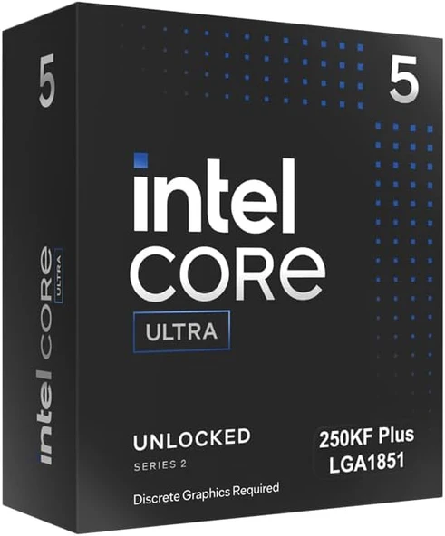 Intel Ultra 5 İşlemci 250KF Plus 18 çekirdek (6 P - 12 E) 5,3 GHz'e kadar ürün görseli 1