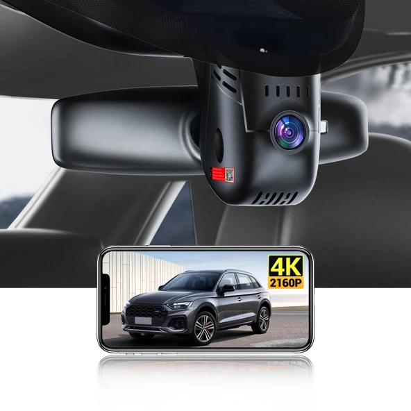Baiyueao Audi Dash kamera 4K 3840*2160P OEM stil Audi A1 A3 A4 A5 A6 A7 A8 Q2 Q3 Q5 Q7 Q8 RS GT 2019-2026 64GB marka kartı dahil park monitörü ürün görseli 1