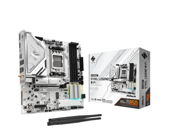 MB ASRock AMD AM5 B850M Çelik Efsane WiFi ürün görseli 1