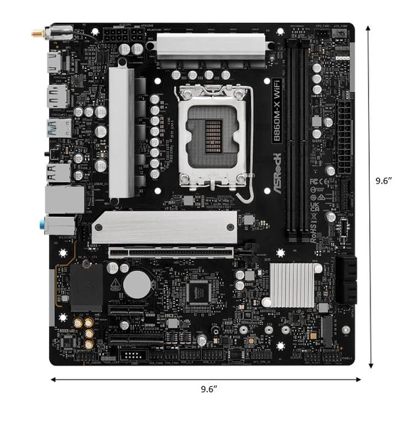MB ASRock Intel 1851 B860M-X WiFi - Resim 2