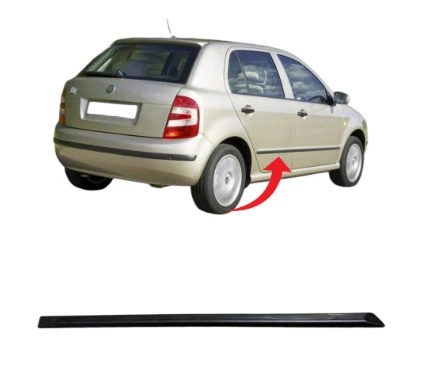 Fabia Kapı Çıtası Arka Sağ Saten Siyah 2000-2008 6Y0853754 B41 ürün görseli 1