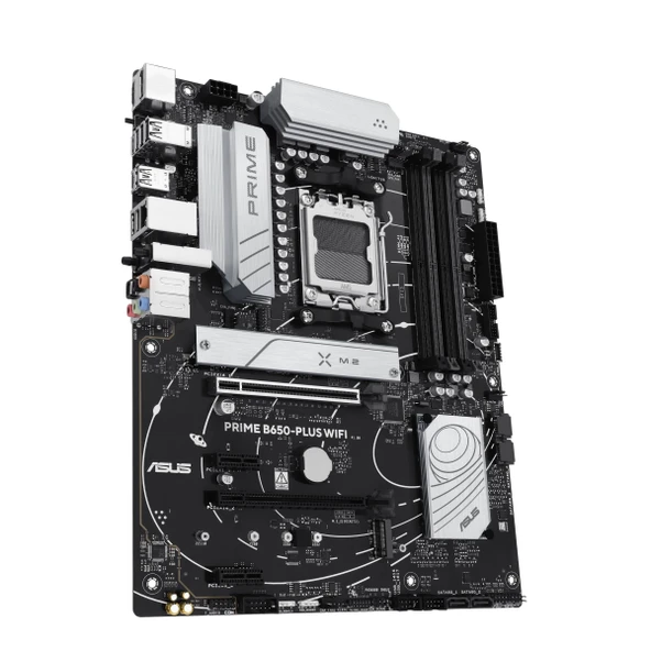 ASUS Prime B650-PLUS WiFi Oyun Anakartı Soketi AMD AM5 (ATX, DDR5, PCIe 5.0 M.2, WiFi 6E, DisplayPort, HDMI, SATA 6 Gbps, BIOS Flashback, Thunderbolt 4 Başlığı, Aura Sync) ürün görseli 1