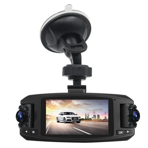 C-FUNN 2.7 Inç HD Çift Lens Araba Dvr Video Kamera Kaydedici Araç Kamerası Gece Görüş G-Sensor ürün görseli 1