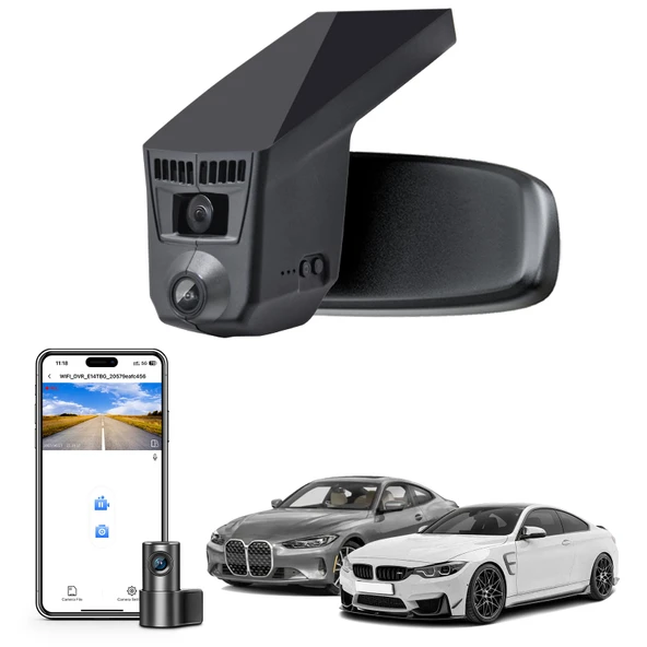 Mangoal ön 4K ve arka 1080p çizgi kam BMW 4-serisi Gen1 G32 G33 G36 2014 2015 2016 2017 2018 2019 2020 M4 F82 F83 (Model C), OEM tarzı, 2160P UHD Video, WiFi ve APP, 128GB kart ürün görseli 1