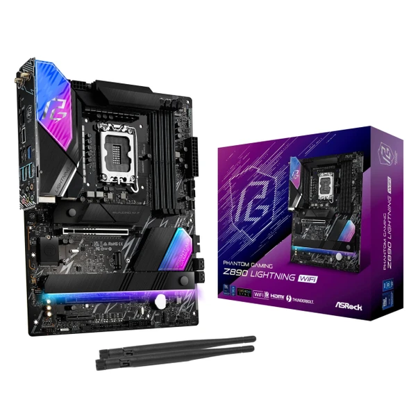 ASRock Z890 Lightning WiFi Intel Soket 1851 DDR5 ürün görseli 1