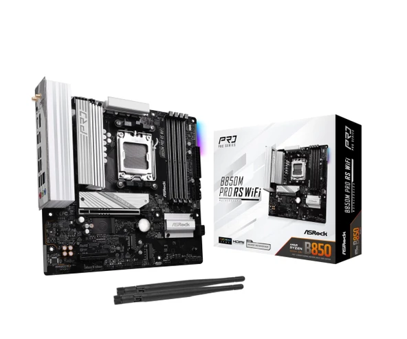 MB ASRock AMD AM5 B850M Pro RS WiFi ürün görseli 1