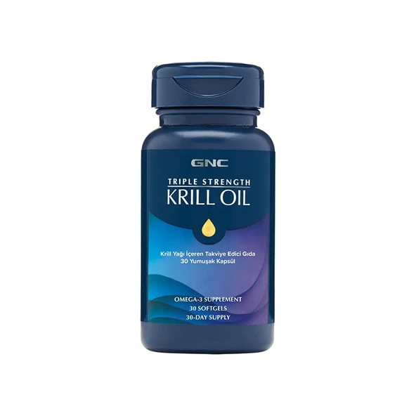 GNC Triple Strength Krill Oil 30 Yumuşak Kapsül ürün görseli 1