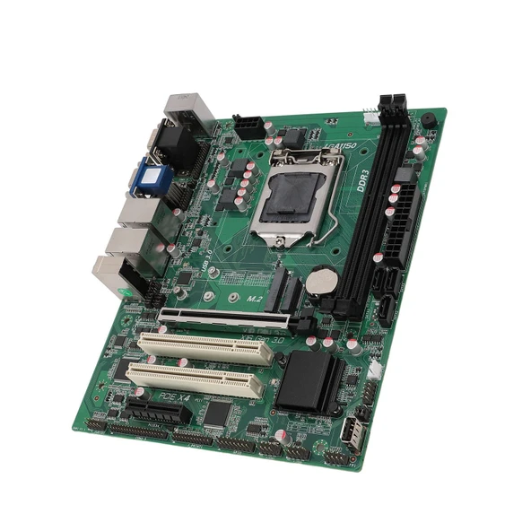 GB85 endüstriyel bilgisayar anakartı, LGA1150 CPU için, iki NIC arayüzü, iki DDR3 bellek, MSATA anakart, PCIe Gen 3.0 X16 yuvası, performans iyileştirmesi ürün görseli 1