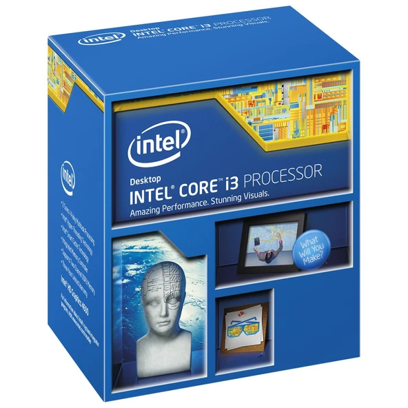 Intel BX80646I34360 Core i3-4360 işlemci (Soket 1150, 2X 3,7 GHz) ürün görseli 1
