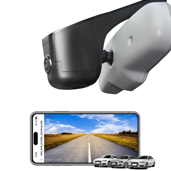 Mangoal 4K Araç Kamerası Audi'ye özel uyum (Model C Siyah), Entegre OEM Görünümü, UHD 2160P Video, G-Sensor, Döngü Kayıt, WiFi ve Ücretsiz Uygulama, 64 GB Kart ürün görseli 1