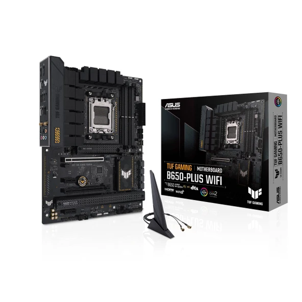 ASUS TUF Gaming B650-PLUS WiFi Soket AM5 (LGA 1718) Ryzen 7000 ATX Oyun Anakartı (14 Performans Düzeyi, PCIe® 5.0 M.2 Desteği, DDR5 Bellek, WiFi 6, USB4® Desteği ve A.ura Sync) ürün görseli 1