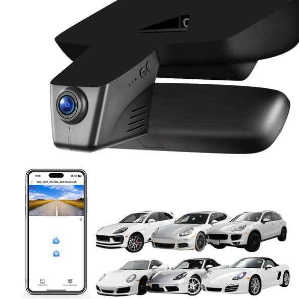 Porsche Cayenne(E2 92A) 2011-2018, Macan 2015-2026, 911(991) 2011-2019, Panamera(970) 2010-2016, Boxster/Cayman(981) 2013-2016, 718 için 4K Araç Kamerası Boxster/Cayman/Spyder(982) 2017-2025(Model B) ürün görseli 1