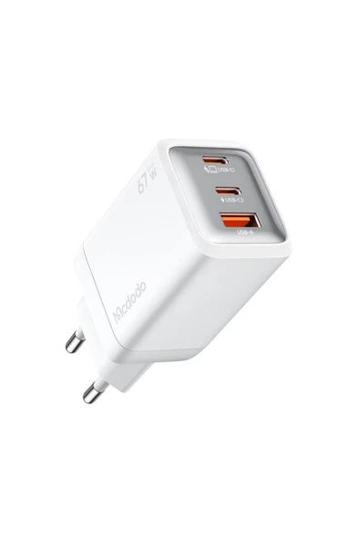 Mcdodo CH-0971 GaN 67W 2C1A Typec Usb Beyaz Mini Şarj Cihazı ürün görseli 1