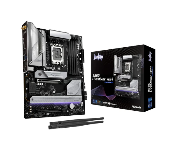 ASRock anakart B860 LiveMixer WiFi ürün görseli 1