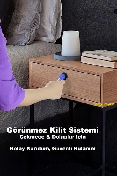 Çekmece Dolap RFID Kapı Güvenlik Kilidi (Gizli-Görünmez Kilit) ürün görseli 1