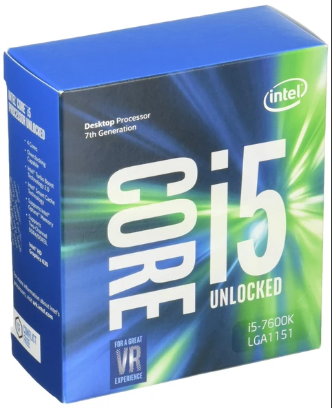 Intel Core i5-7600K 3.8GHz Dört Çekirdekli 6MB Önbellek CPU - Siyah ürün görseli 1
