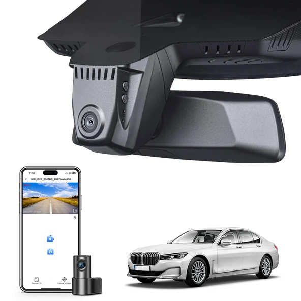Mangoal Ön 4K ve Arka 1080p Çizgi Kam BMW 7 Serisi Gen6 G11 G12 2016 2017 2018 2019 2020 2021 2022 (Model A), OEM Stil, 2160P UHD Video, WiFi ve APP, 128 GB Kart ürün görseli 1