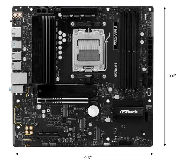MB ASRock AMD AM5 B850M Pro-A - Resim 2