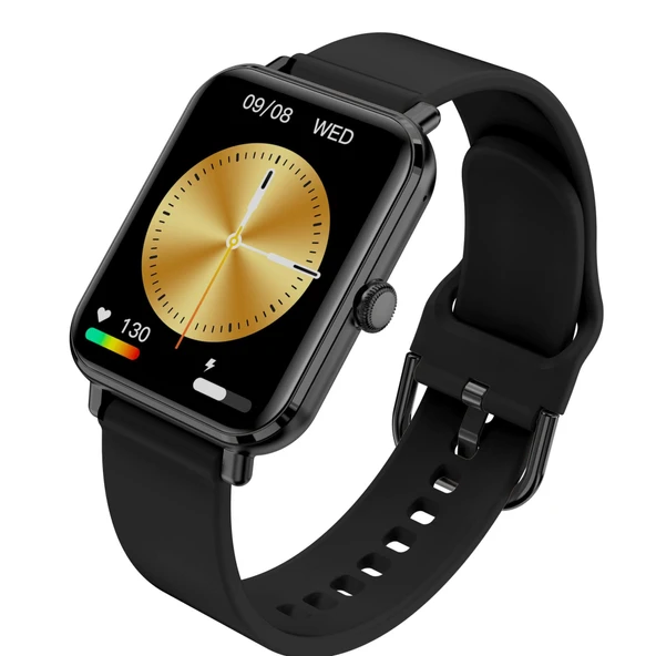 COFI 1453 Smartwatch GRC Klasik Çağrı ve SMS Dokunmatik Ekran AMOLED 1.78" Silikon Siyah ürün görseli 1
