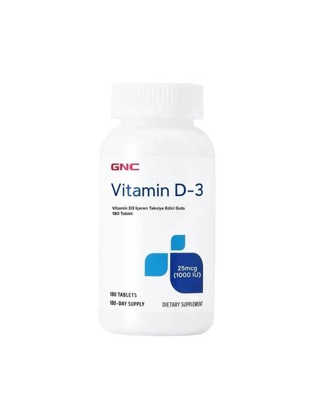 Gnc Vitamin D3 180 Tablet ürün görseli 1