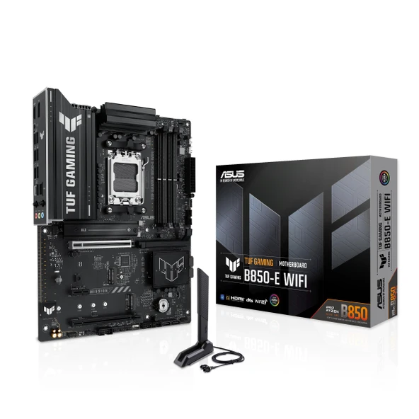 ASUS TUF Gaming B850-E anakart soketi AMD AM5 (Ryzen 9000, PCIe 5.0, DDR5 bellek, WiFi 6E, Q-Release, BIOS Flashback, Aura Sync) ürün görseli 1