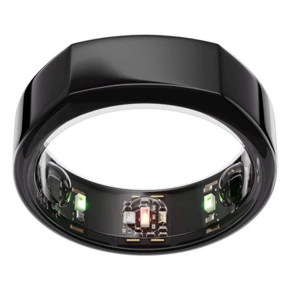 Oura Gen3 Heritage Akıllı Yüzük - Beden 13, Siyah | Uyku, kalp atış hızı ve fitness takibi için giyilebilir - 7 güne kadar pil ömrü - iOS/Android ile uyumlu - Satın almadan önce bedeninizi belirleyin ürün görseli 1