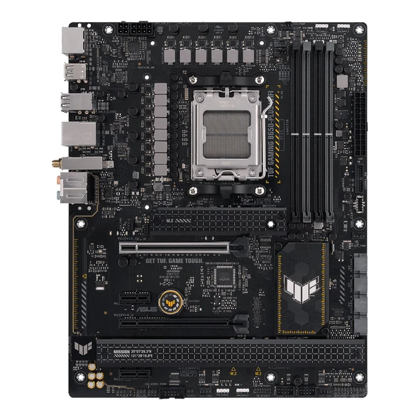 ASUS TUF Gaming B650-PLUS WiFi anakart soketi AMD AM5 (Ryzen 7000, ATX, PCIe 5.0, DDR5 bellek, 14 güç aşaması, USB 3.2 Gen 2x2 Type-C, WiFi6, Aura Sync) ürün görseli 1