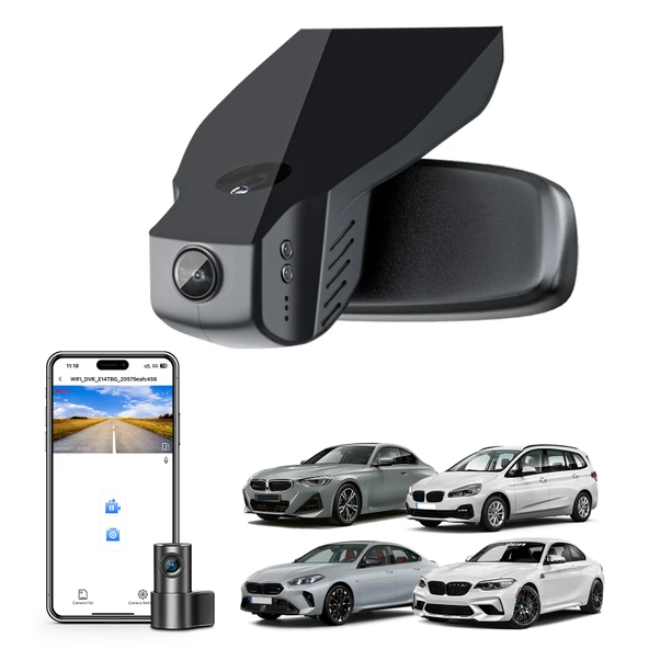 Mangoal Ön 4K ve Arka 1080p Araç Kamerası BMW 2 Serisi Coupé Cabrio F22 F23 G42 Active Tourer Gran Tourer F45 F46 U06 Gran Coupé F44 M2 F87 (Model B), OEM Stil, WiFi ve APP, 128 GB Kart ürün görseli 1