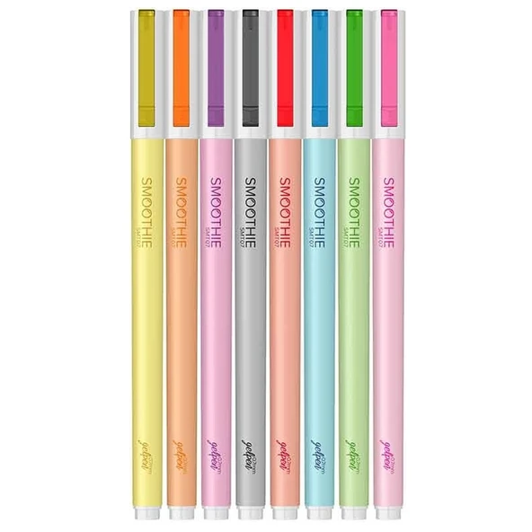 Scrikss Roller Kalem Smoothie Jel 8 Li Blister SMT07 ürün görseli 1