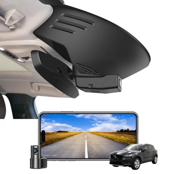 Volvo XC40 2019-2022 için Ön 4K ve Arka 1080P Araç Kamerası Özel (Model A), T4 T5 Aksesuarları, Entegre OEM Görünümü, UHD 2160P Video, WiFi ve Uygulama, Döngü Kayıt, Kurulumu Kolay, 128 GB Kart ürün görseli 1