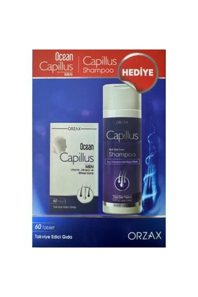 OCEAN CAPİLLUS MEN 60 TABLET + CAPİLLUS ŞAMPUAN 200 ML HEDİYELİ ürün görseli 1