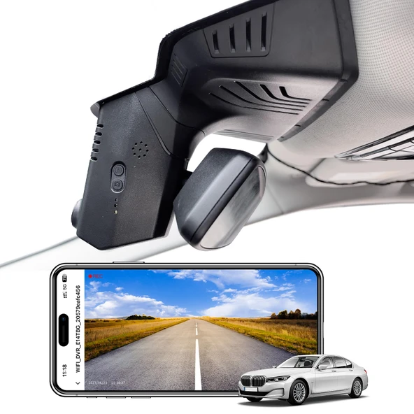 Mangoal 4K Araç Kamerası BMW 7 Serisi Gen6 G11 G12 2016 2017 2018 2019 2020 2021 2022 (Model B), OEM Stil, 2160P UHD Video, WiFi ve APP, 64 GB Kart ürün görseli 1