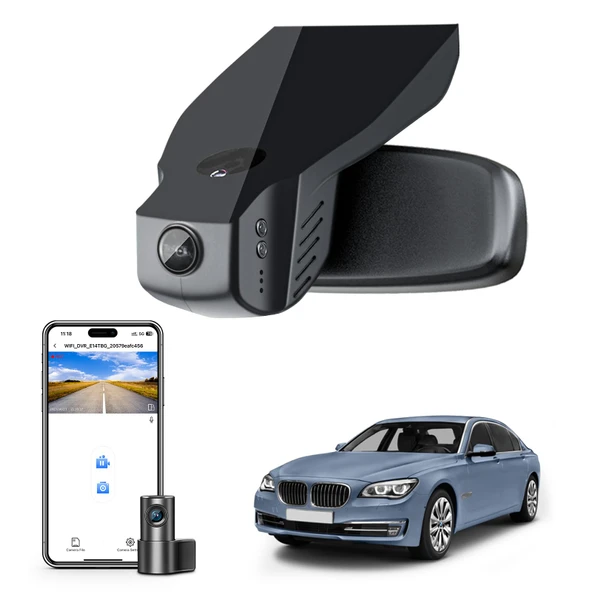Mangoal Ön 4K ve Arka 1080p Çizgi Kam BMW 7 Serisi Gen5 F01 F02 F03 F04 2013 2014 2015 (Model B), OEM Stil, 2160P UHD Video, WiFi ve APP, 128 GB Kart ürün görseli 1