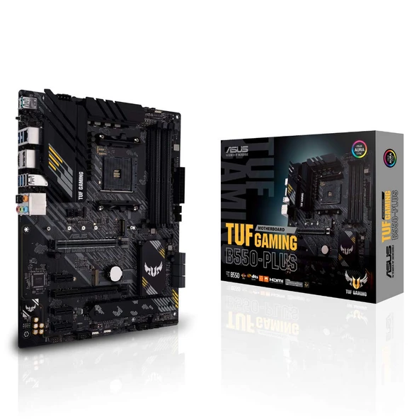 Asus TUF Gaming B550-PLUS Anakart Soketi (PC) AMD AM4 Form Faktörü (Ayrıntılar) ATX Anakart Yonga Seti ürün görseli 1