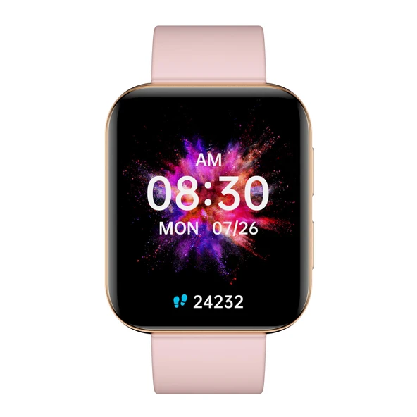 COFI 1453 Smartwatch GRC Maxx Amoled HD Ekran 1.78 "Çağrı ve SMS IP68 Su Geçirmez Altın Bileklik Pembe ürün görseli 1