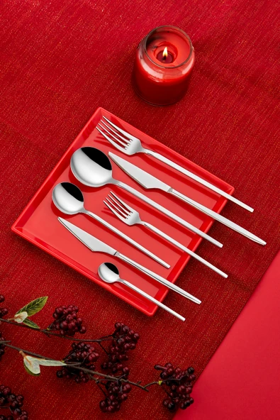 İmmo Home ARİS 84 PARÇA ÇATAL KAŞIK BIÇAK SET ürün görseli 1
